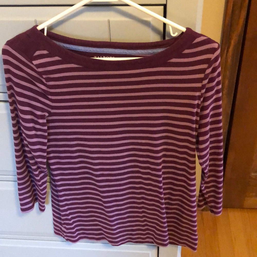 Purple/plum stripe shirt
